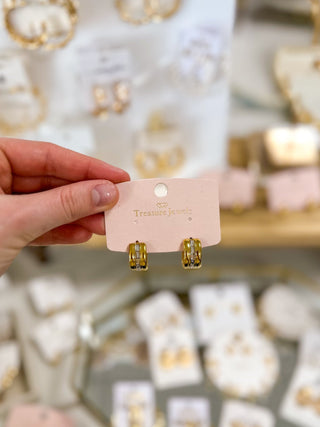Luxe Line Hoop Earrings - Everyday EDEN Boutique & Gifts