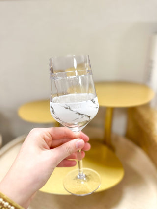 Marble FREEZE Stemmed Wine Cup (Set of 2) - Everyday EDEN Boutique & Gifts