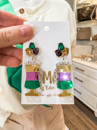 Mardi Gras Daiquiri Earrings - Everyday EDEN Boutique & Gifts