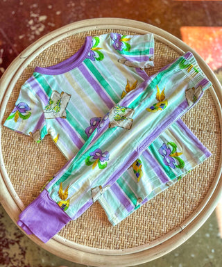 Mardi Gras Majorette Boots Two - Piece PJ Set - Everyday EDEN Boutique & Gifts