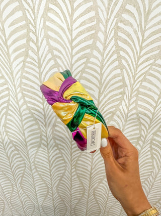 Mardi Gras Metallic Knot Headband - Everyday EDEN Boutique & Gifts