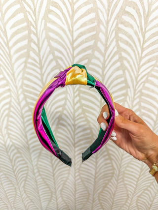 Mardi Gras Metallic Knot Headband - Everyday EDEN Boutique & Gifts