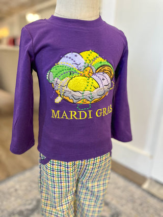 Mardi Gras Plaid Pants Set - OMG Custom - Everyday EDEN Boutique & Gifts