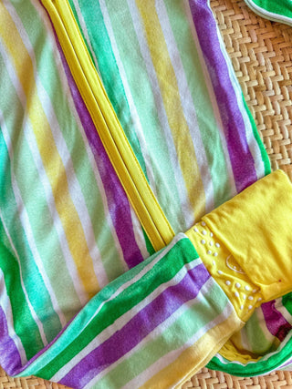 Mardi Gras Stripes Zippie - Everyday EDEN Boutique & Gifts