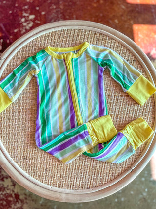 Mardi Gras Stripes Zippie - Everyday EDEN Boutique & Gifts