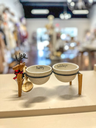 Metal Deer Double Dip Set - Everyday EDEN Boutique & Gifts