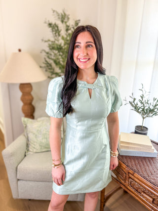 Mint Key To My Heart Mini Dress - Everyday EDEN Boutique & Gifts