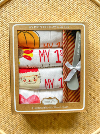 My 1st Holiday Bib Set - Everyday EDEN Boutique & Gifts
