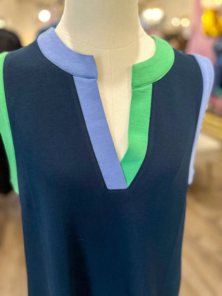 Navy Better Than Basic Contrast Mini Dress - Everyday EDEN Boutique & Gifts