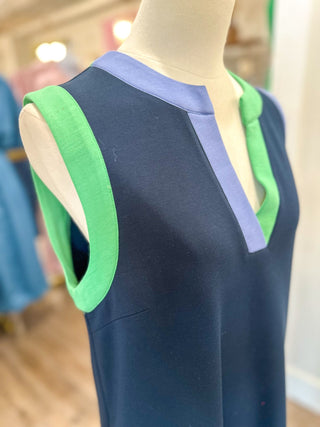 Navy Better Than Basic Contrast Mini Dress - Everyday EDEN Boutique & Gifts