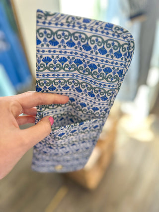 Navy Floral Foulard Hot Tools Cover - Everyday EDEN Boutique & Gifts