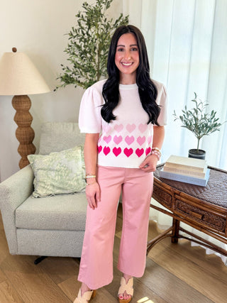 Off White All The Love Knit Sweater Top - Everyday EDEN Boutique & Gifts