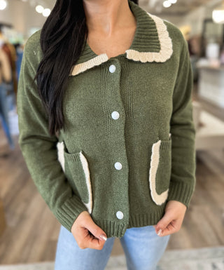 Olive Timeless Touch Sweater - Everyday EDEN Boutique & Gifts