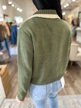 Olive Timeless Touch Sweater - Everyday EDEN Boutique & Gifts