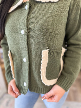 Olive Timeless Touch Sweater - Everyday EDEN Boutique & Gifts