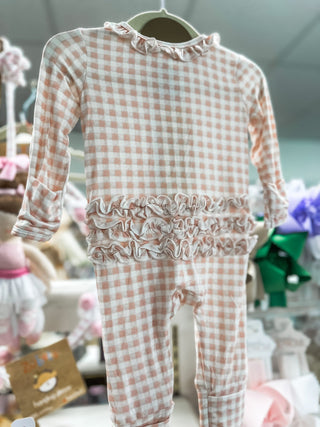 Olivia Ruffle Zip Footie - Everyday EDEN Boutique & Gifts