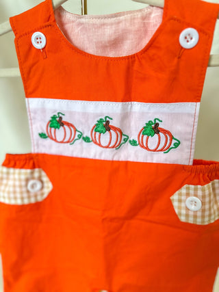 Orange Pumpkin Boy Jon Jon - Everyday EDEN Boutique & Gifts