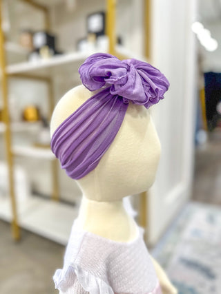 Orchid Frilly Frou Ruffle Headband Bow - Everyday EDEN Boutique & Gifts