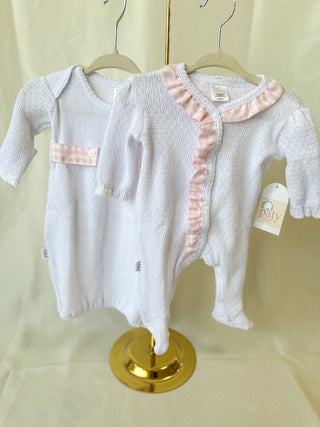 Paty Pink Check Pattern Footie - Everyday EDEN Boutique & Gifts