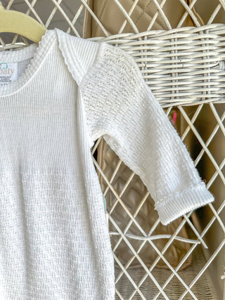 Paty White Long Sleeve Romper - Everyday EDEN Boutique & Gifts