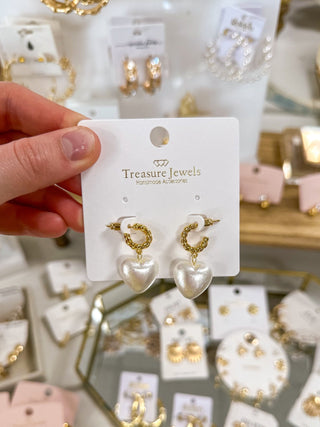 Pearl Love Stud Earrings - Everyday EDEN Boutique & Gifts