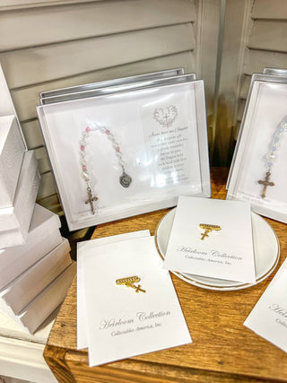 Pearl & Pink Jesus Loves Me Chaplet - Everyday EDEN Boutique & Gifts