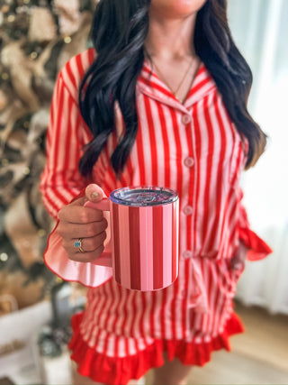 Peppermint Stripes Pajama SHORTS Set - Everyday EDEN Boutique & Gifts