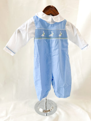 Picture Perfect Smocked Easter Bunny Longall - Everyday EDEN Boutique & Gifts