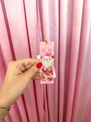 Pink Bow, Pink Santa, Pink Tree, White Hoop Earrings Set of 4 - Everyday EDEN Boutique & Gifts