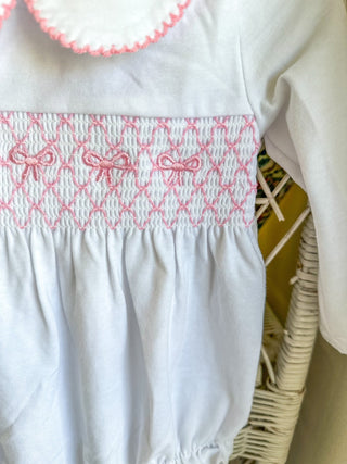 Pink Bow Smocked Bloomer Set - Everyday EDEN Boutique & Gifts