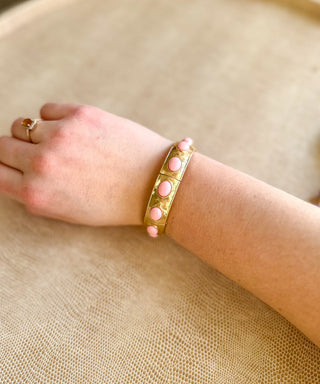 Pink Color Crush Gold Stretch Bracelet - Everyday EDEN Boutique & Gifts