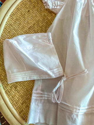 Pink Daygown W/ Heart Smocking and Pearls - Everyday EDEN Boutique & Gifts