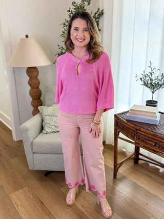 Pink Everyday Pretty Sweater - Everyday EDEN Boutique & Gifts