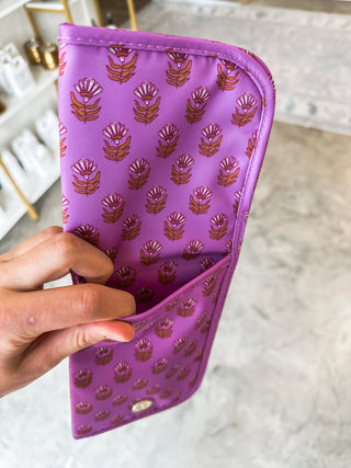 Pink Floral Block Hot Tools Cover - Everyday EDEN Boutique & Gifts