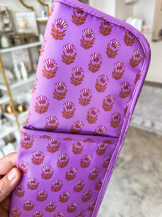 Pink Floral Block Hot Tools Cover - Everyday EDEN Boutique & Gifts