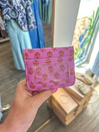 Pink Floral Block ID Wallet Holder - Everyday EDEN Boutique & Gifts