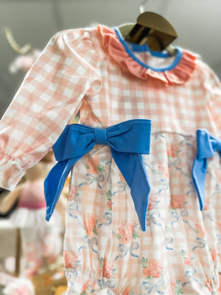 Pink Girly Girl Floral Ruffle Bow Bubble - Everyday EDEN Boutique & Gifts