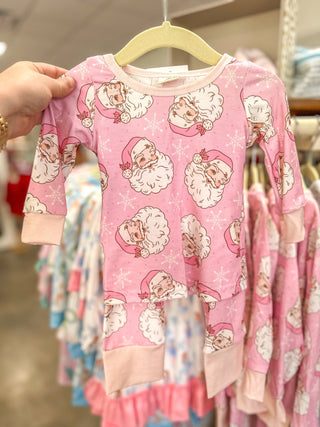 Pink Ho Ho Ho Happy Santa Pajama Set - Everyday EDEN Boutique & Gifts