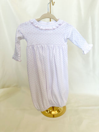 Pink Mini Dots Ruffle Gown - Magnolia Baby - Everyday EDEN Boutique & Gifts
