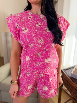 Pink Petal Perfect Shorts Set - Everyday EDEN Boutique & Gifts