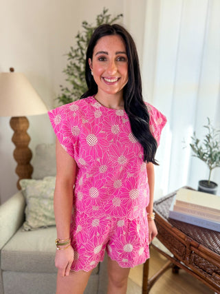 Pink Petal Perfect Shorts Set - Everyday EDEN Boutique & Gifts