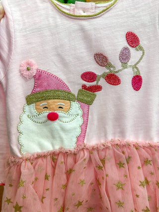 Pink Santa's Sweetheart Glitter Mesh Dress - Everyday EDEN Boutique & Gifts