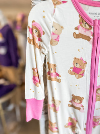 Pink Teddy Bears 2 Way Zipper Romper - Everyday EDEN Boutique & Gifts