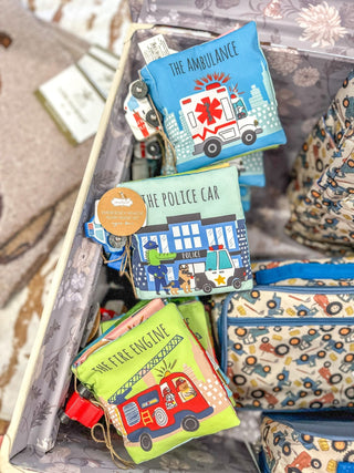 Police Car Plush Book & Toy Set - Everyday EDEN Boutique & Gifts