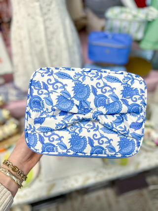 Porcelain Vines Make Me Blush Large Makeup Bag - Everyday EDEN Boutique & Gifts