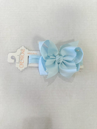 Powder Blue XL Headband Bow - Everyday EDEN Boutique & Gifts