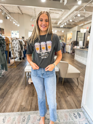 Pumpkin Spice & Everything Nice Graphic Tee - Everyday EDEN Boutique & Gifts