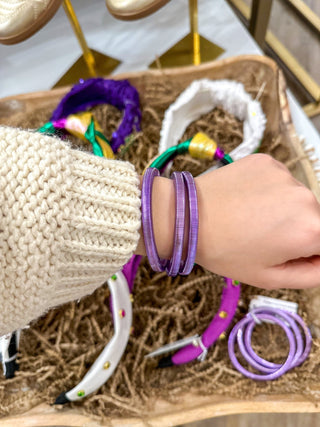 Purple Coil Stretch Bracelet - Everyday EDEN Boutique & Gifts
