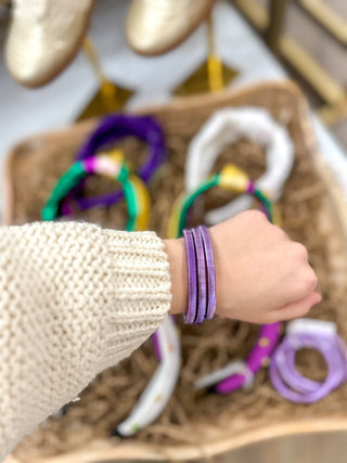 Purple Coil Stretch Bracelet - Everyday EDEN Boutique & Gifts