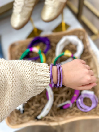 Purple Coil Stretch Bracelet - Everyday EDEN Boutique & Gifts